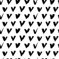 a black and white pattern with check marks vector