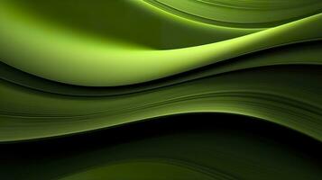 Abstract green environment background, smooth, minimal, AI Generative photo