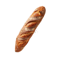 Freshly baked bread isolated on transparent background, created with generative AI png