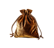 marrón bolso aislado en transparente fondo, creado con generativo ai png