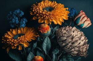 beautifully illustrated nature inspired floral banner design generative ai photo