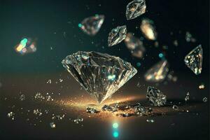 shiny diamond that exudes opulence and splendor generative ai technology photo