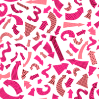 Seamless pattern with pink arrows png