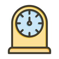 Kitchen Timer Vector Thick Line Filled Colors Icon For Personal And Commercial Use.