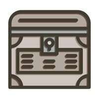 Treasure Vector Thick Line Filled Colors Icon For Personal And Commercial Use.