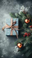 A Christmas Story of Fir Branches and Surprise Gifts, AI Generated photo