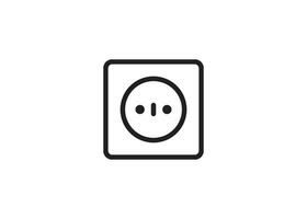 electric socket icon design vector isolated