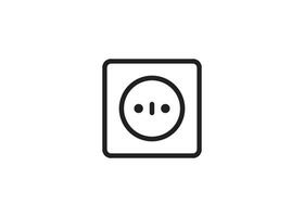 electric socket icon design vector isolated