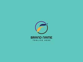 bird letter business logo design vector