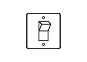 light switch icon design vector isolated