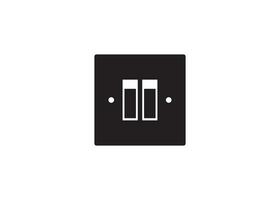 light switch icon design vector isolated