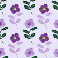 Small flower seamless pattern. Abstract floral ornament. Simple botanical backdrop. vector