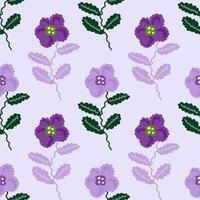 Small flower seamless pattern. Abstract floral ornament. Simple botanical backdrop. vector