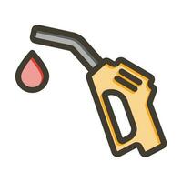 Fuel Vector Thick Line Filled Colors Icon For Personal And Commercial Use.