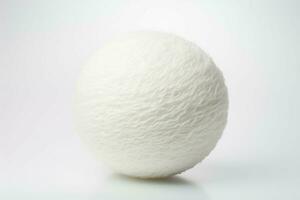 Ball wool white textile. Generate Ai photo