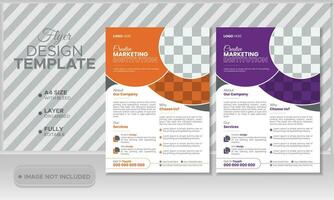 business brochure flyer design layout template A4, Abstract creative corporate and business flyer, Easy to use and edit. vector