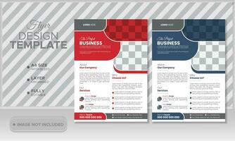 business brochure flyer design layout template A4, Abstract creative corporate and business flyer, Easy to use and edit. vector