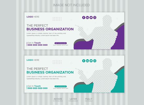 Facebook Cover Design Template, Web Banner Template Design for Social Media Post