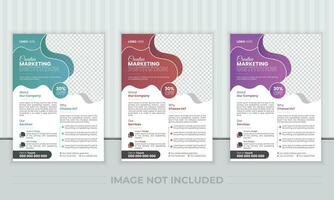 business brochure flyer design layout template A4, Abstract creative corporate and business flyer, Easy to use and edit. vector