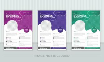 business brochure flyer design layout template A4, Abstract creative corporate and business flyer, Easy to use and edit. vector