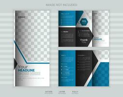 Tri fold brochure design, Business Brochure Template in Tri Fold Layout, Brochure design, brochure template, Business booklet, catalog, magazine, magnetic, design vector