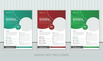 business brochure flyer design layout template A4, Abstract creative corporate and business flyer, Easy to use and edit. vector