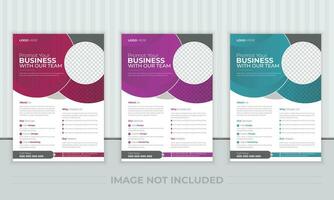business brochure flyer design layout template A4, Abstract creative corporate and business flyer, Easy to use and edit. vector