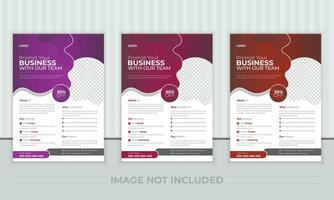 business brochure flyer design layout template A4, Abstract creative corporate and business flyer, Easy to use and edit. vector