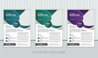 business brochure flyer design layout template A4, Abstract creative corporate and business flyer, Easy to use and edit. vector
