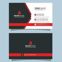 creative business card design template. unique shape modern business card design. vector