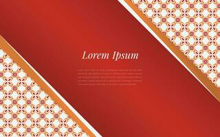 The orange pattern on the abstract background is a geometric mosaic in a colorful ornament style. vector