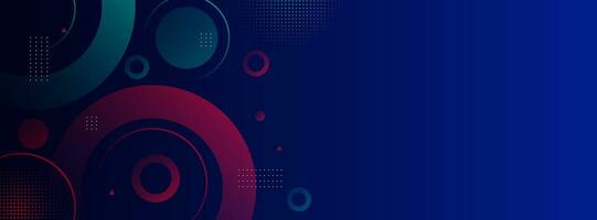 banner background. colorful, dark blue gradations, slashes ,memphis ,element circle, memphis eps 10 vector