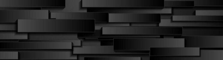 Abstract black hi-tech geometric vector background