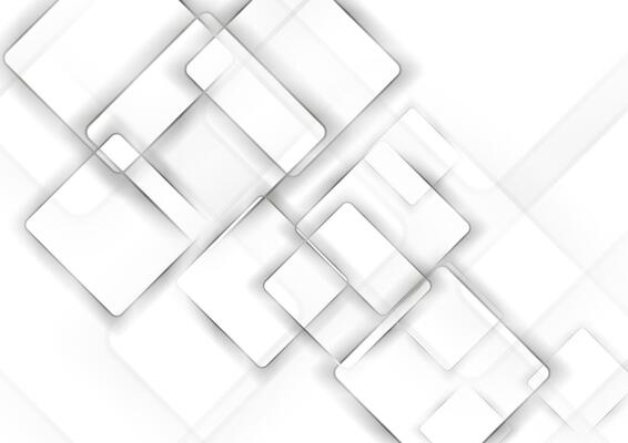 Grey glossy metallic squares abstract background