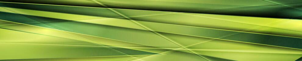 Green stripes abstract glossy corporate background vector