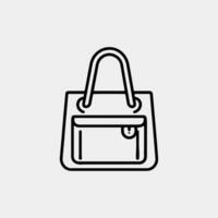 handbag icon. vector illustration.