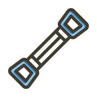 Chest Expander Vector Thick Line Filled Colors Icon For Personal And Commercial Use.