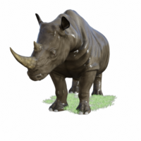 rhinocéros isolé 3d png