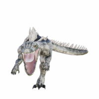 infierno dinosaurio aislado 3d png