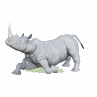 rhinocéros isolé 3d png