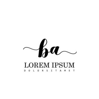 licenciado en Letras inicial escritura modelo diseño vector