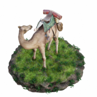 kamel isolerat 3d png