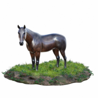 paard geïsoleerd 3d png