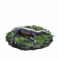 paard geïsoleerd 3d png