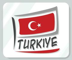 Turkey Graphic Pride Flag Icon vector