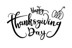 Vector of Thanksgiving Day logotype. Lettering