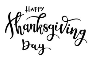 Vector of Thanksgiving Day logotype. Lettering