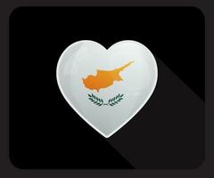 Cyprus Love Pride Flag Icon vector