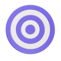 3d dart arrow hitting in the target center of dartboard icon illustration png