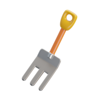 3d fourche icône illustration png